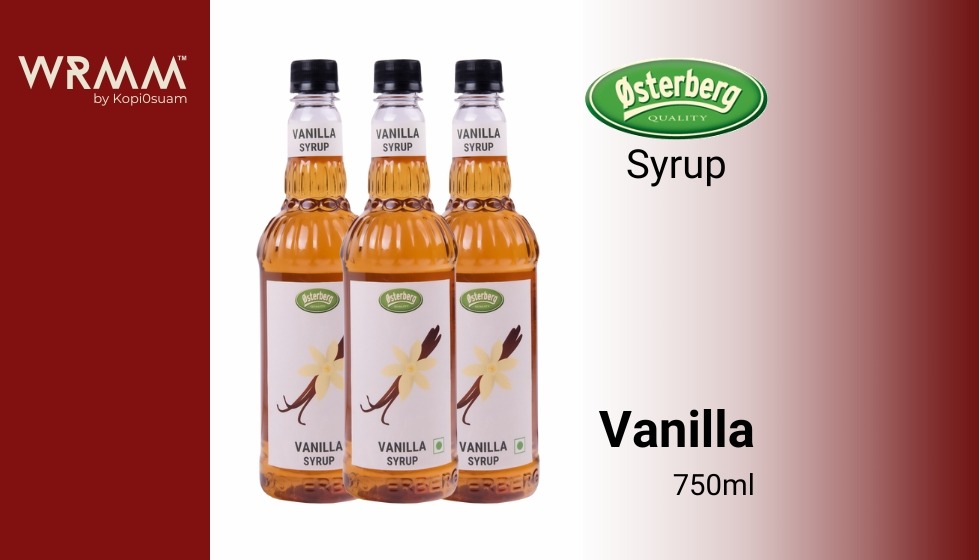 Osterberg Vanilla Syrup 750ml x 3 Unit
